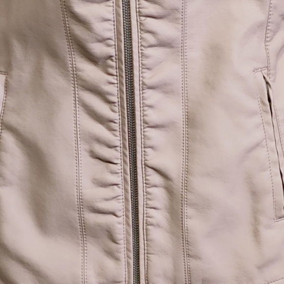 Baccini - Faux Leather Jacket - Light Pink - Size Medium - NWT - Picture 3 of 12